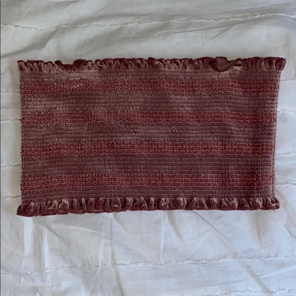 Velvet bandeau top